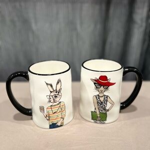 Hipster Signature Housewares Animal Character Mugs